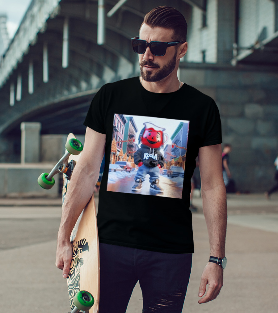 Oh Yeah Kool Aid Man Winter Street Scene T-Shirt