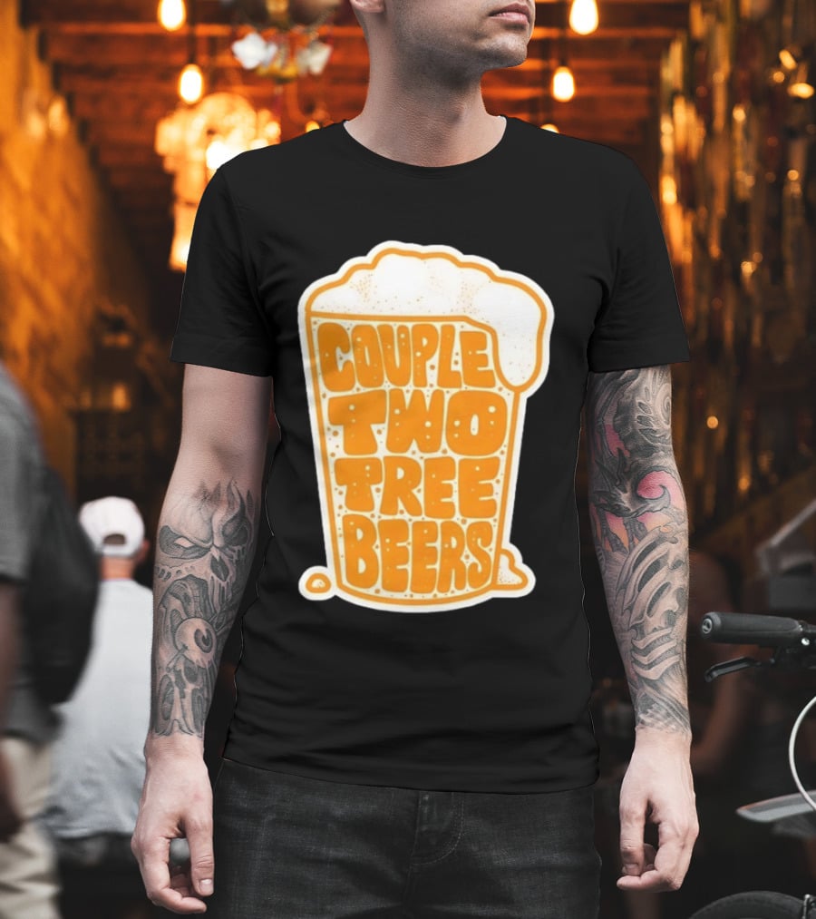 Couple Two Tree Beers Beer Drinking T-Shirt