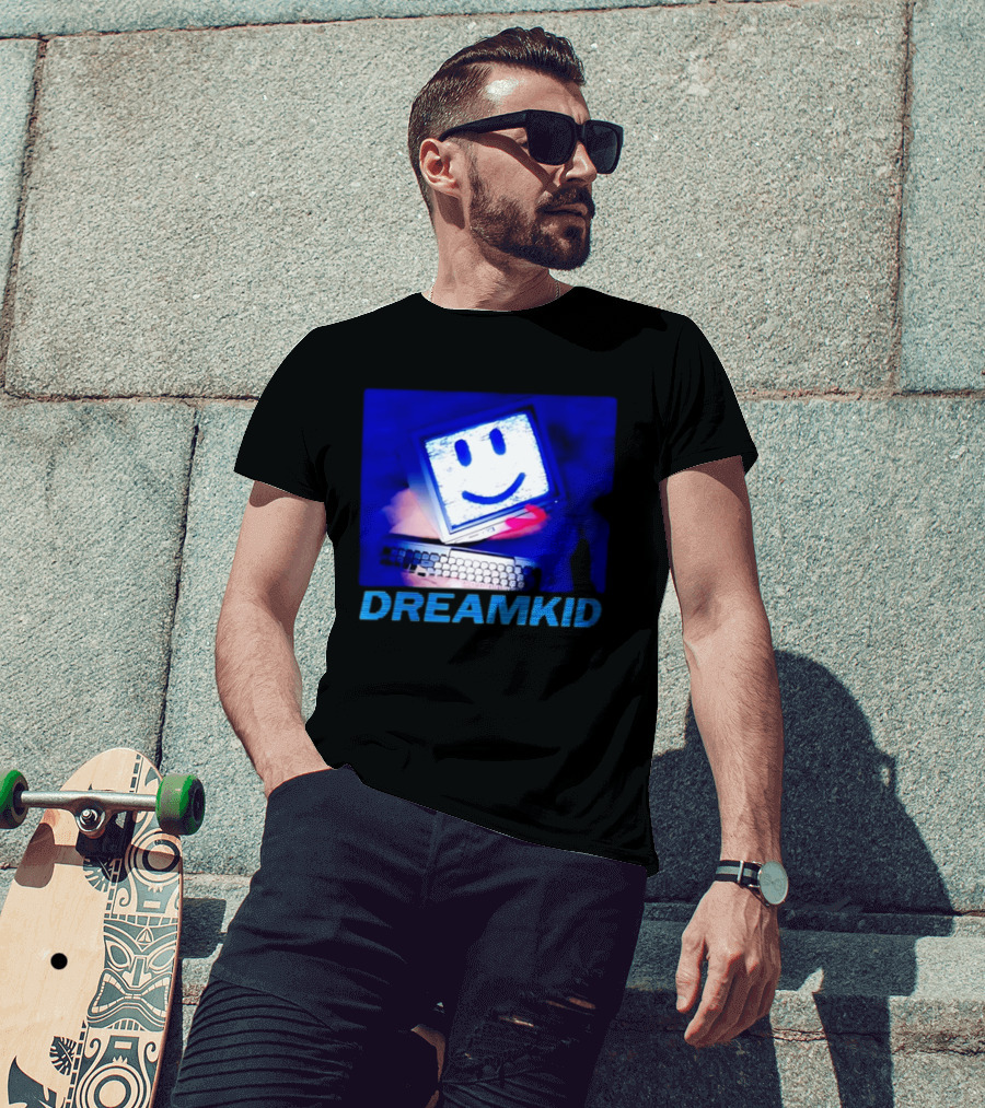 Dreamkid Smiley Face Computer Tech T-Shirt