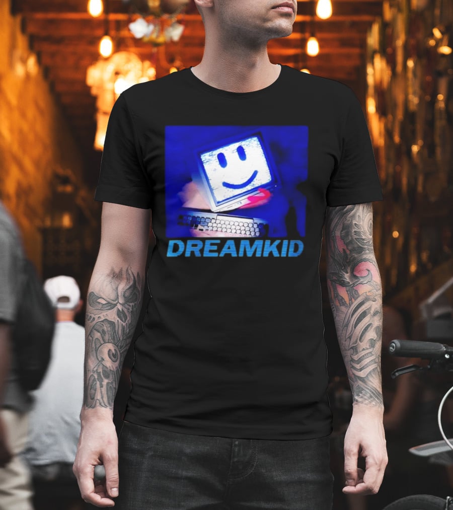 Dreamkid Smiley Face Computer Tech T-Shirt