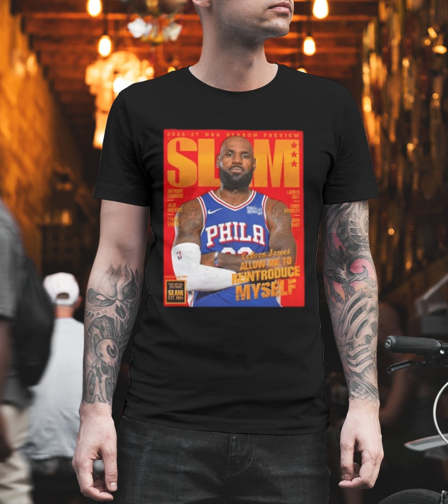 2026 27 NBA Season Preview Anthony Edwards Lamelo Ball Juju Watkins Chris Brickley Tyran Stokes Josh Hart LeBron James SLAM Magazine T-Shirt