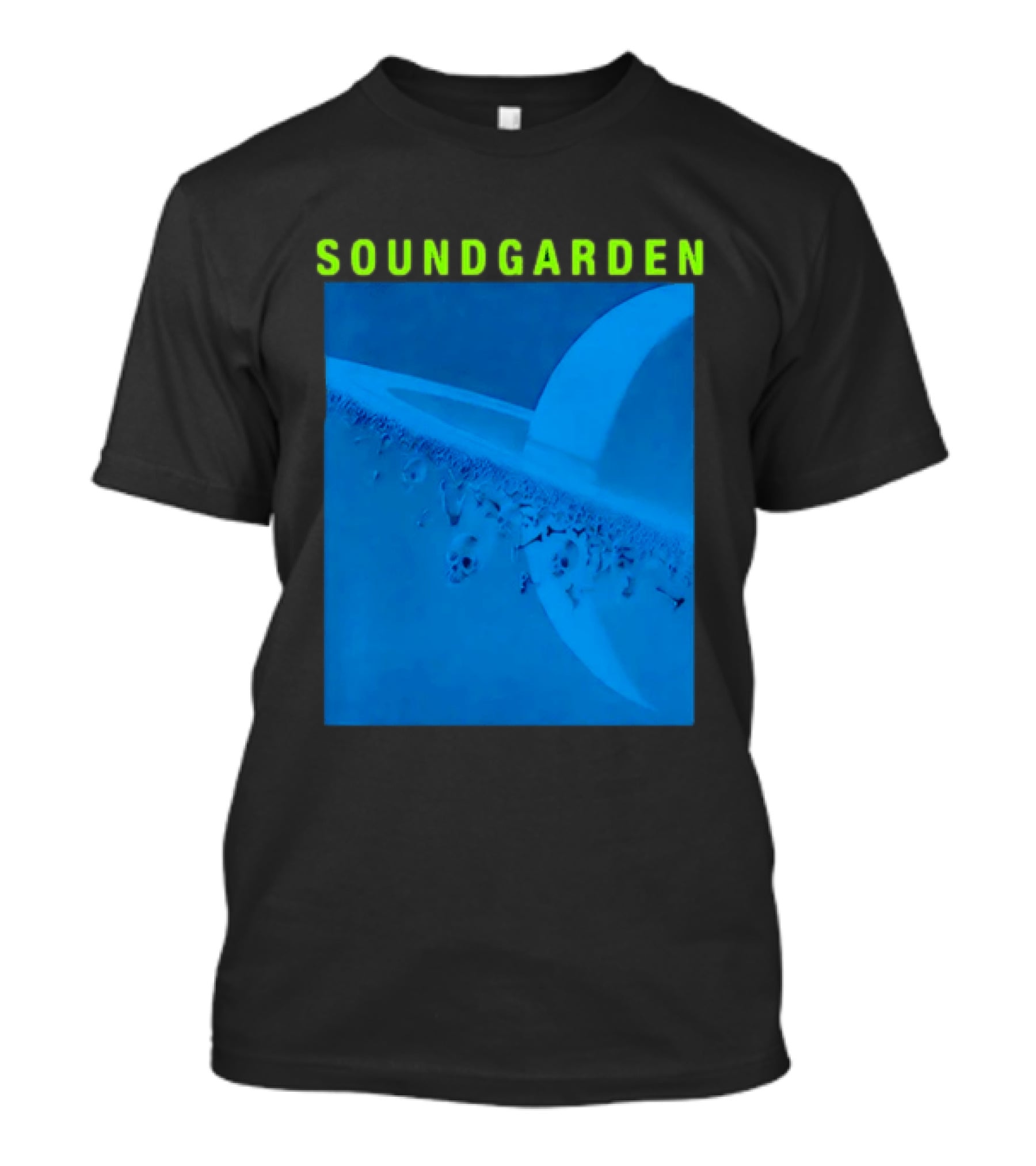 Soundgarden Superunknown Album Cover Art Blue Skull Scene T-Shirt