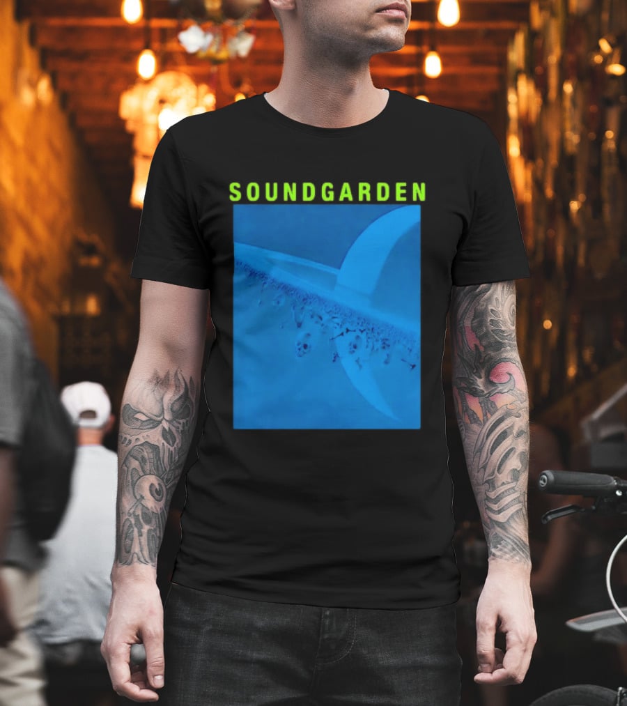 Soundgarden Superunknown Album Cover Art Blue Skull Scene T-Shirt