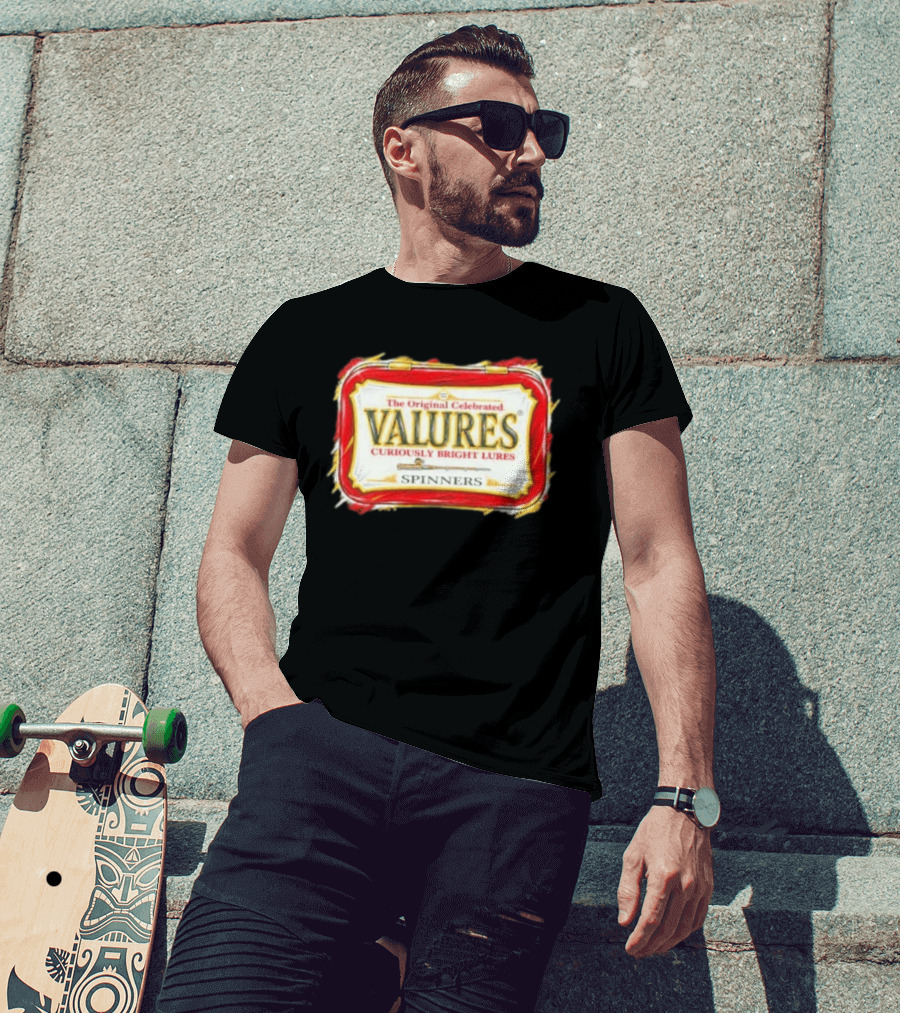 The Original Celebrated Valures Curiously Bright Lures Spinners T-Shirt