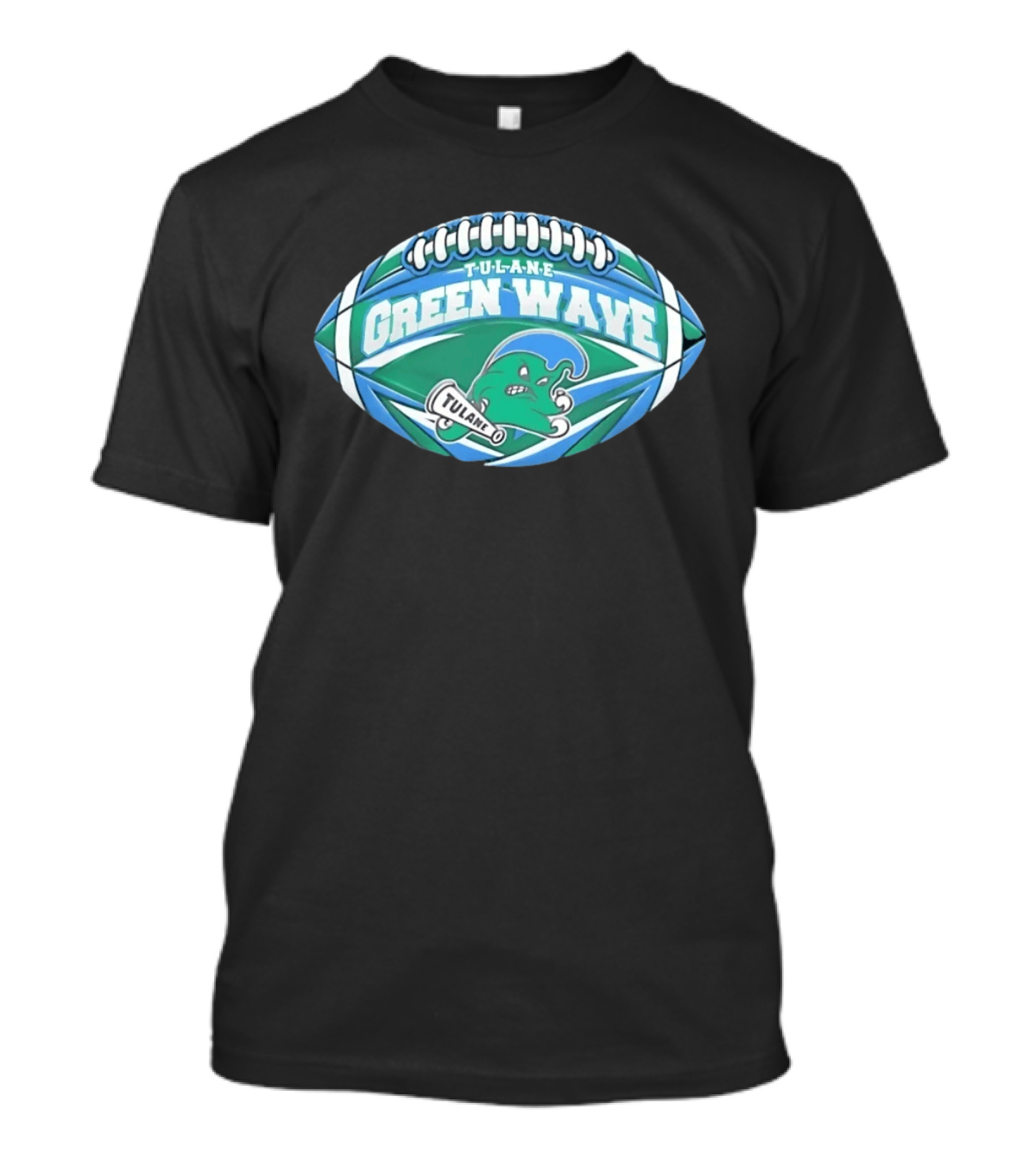 Tulane Green Wave Football NCAA Oval Tulane T-Shirt