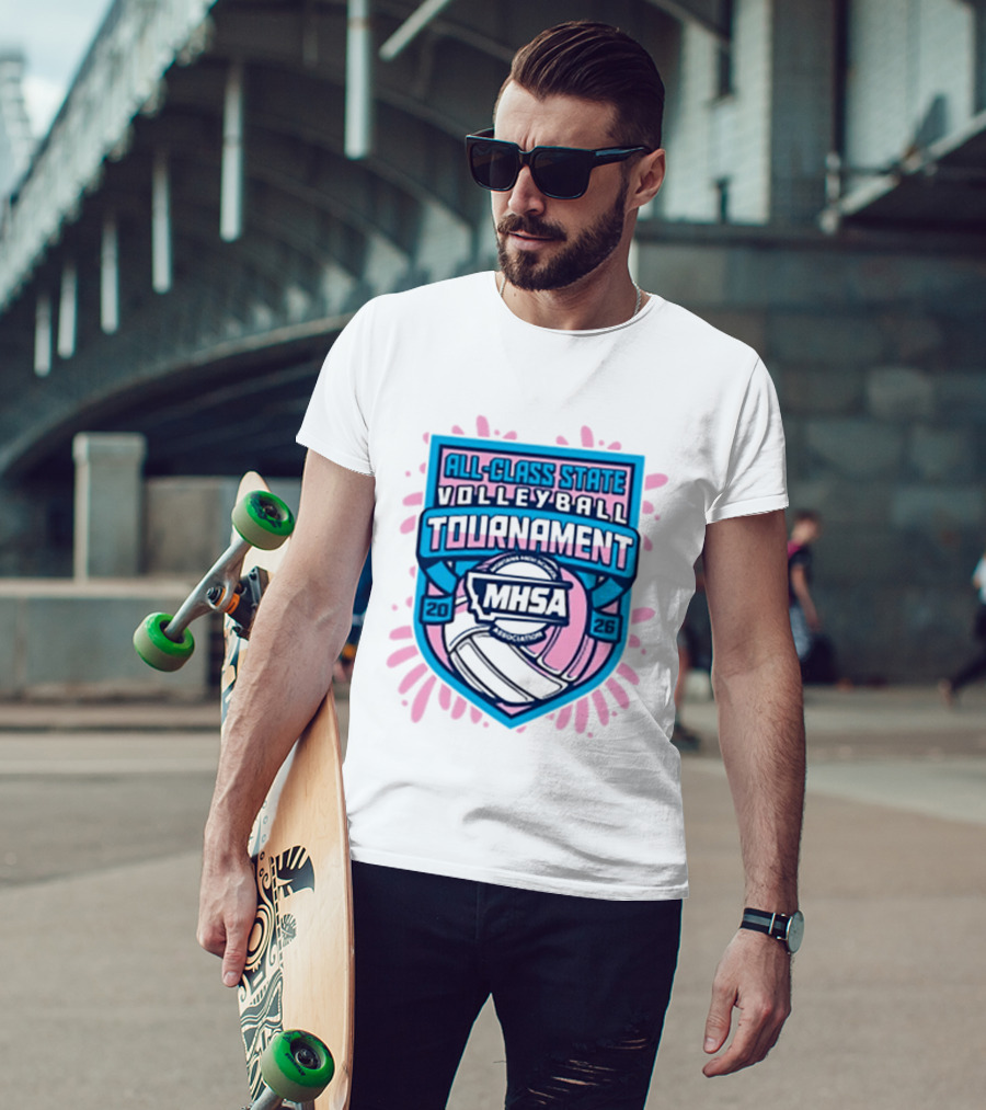 MHSA 2026 All Class State Volleyball Tournament T-Shirt