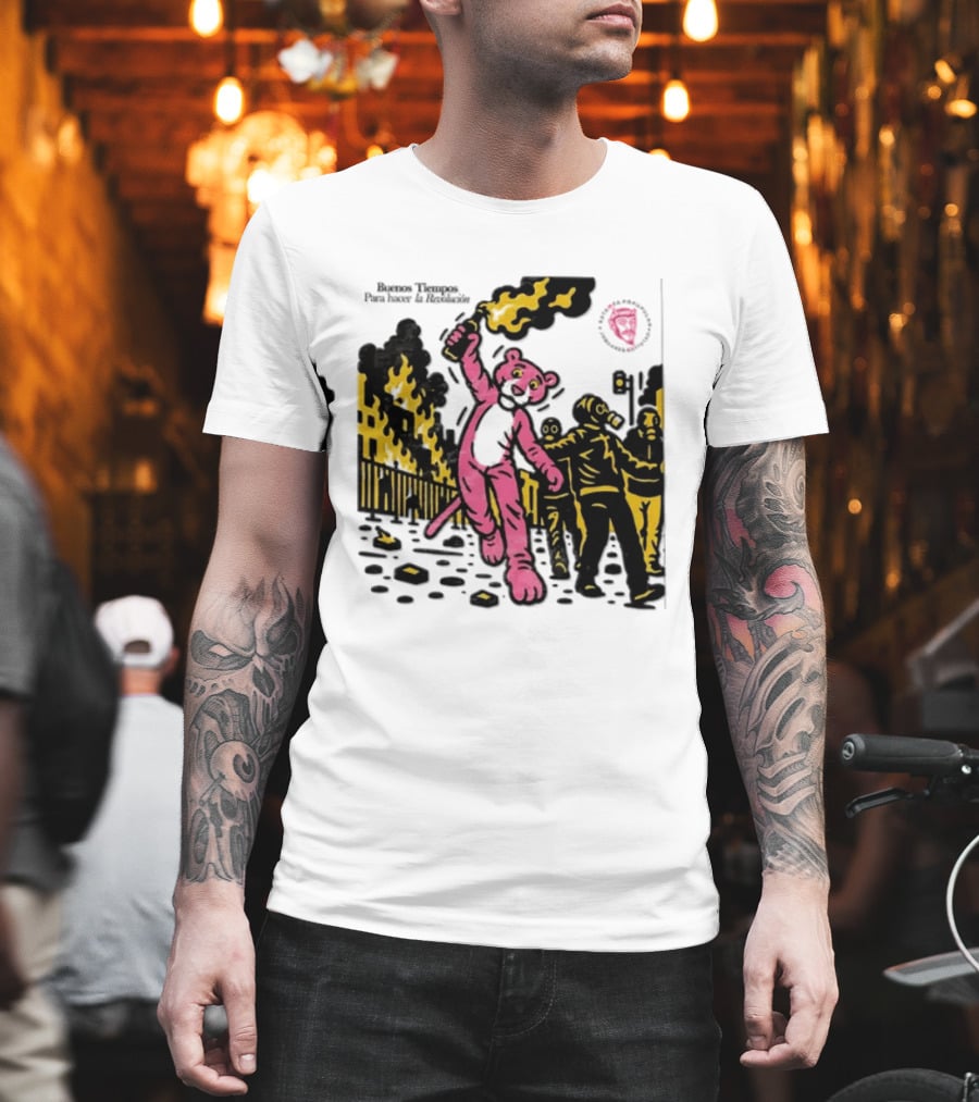 Pink Panther Buenos Tiempos Para Hacer La Revolución Riot Protest T-Shirt