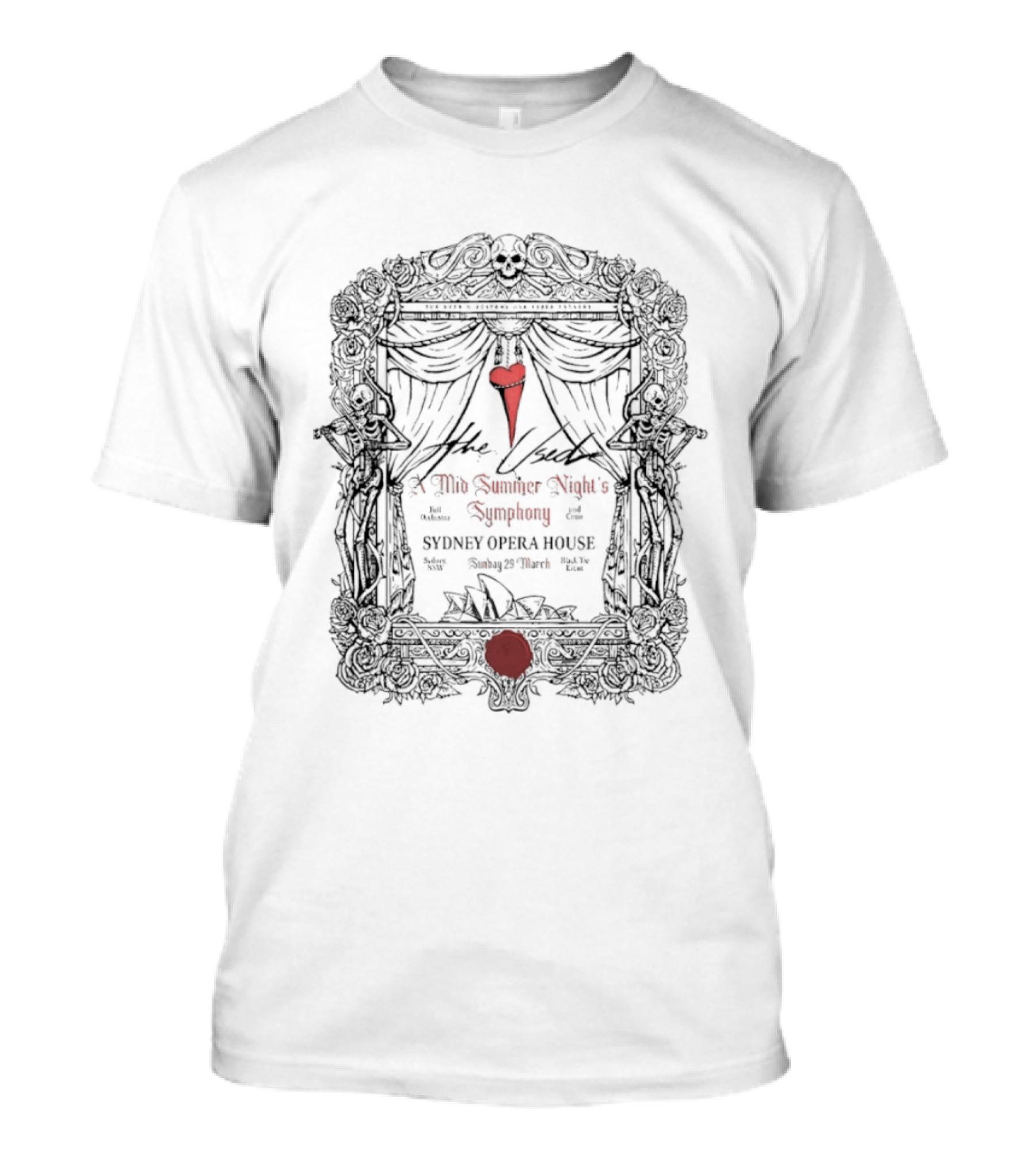 The Used A Mid Summer Night's Symphony Sydney Opera House March 29 2026 T-Shirt