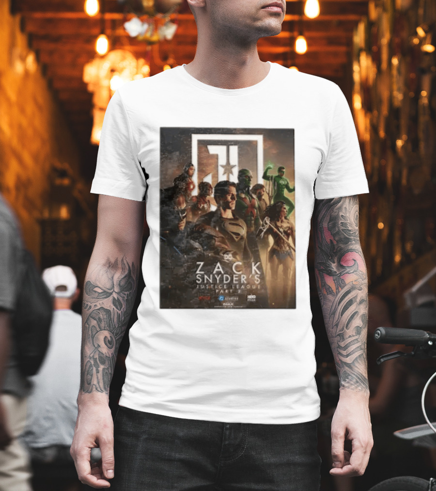 Zack Snyder's Justice League Part 2 DC Superheroes Movie Featuring Hero Lineup T-Shirt