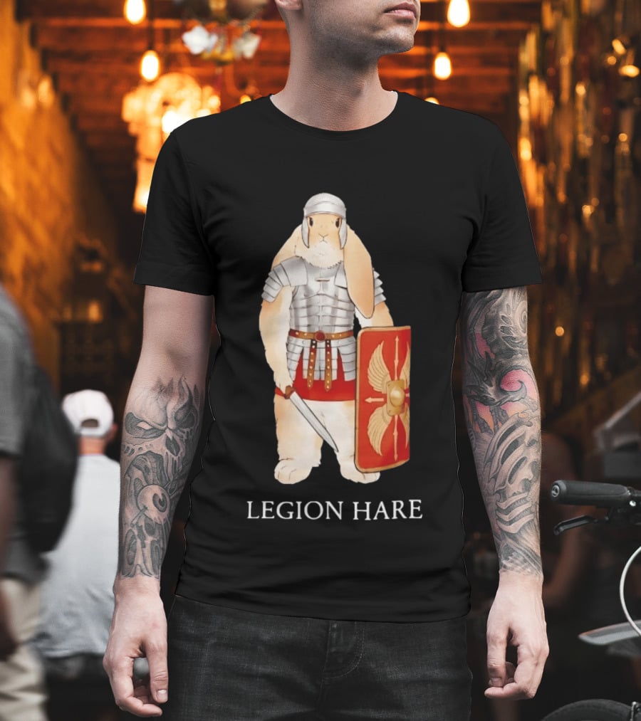 Legion Hare Roman Soldier Rabbit Warrior Bunny T-Shirt