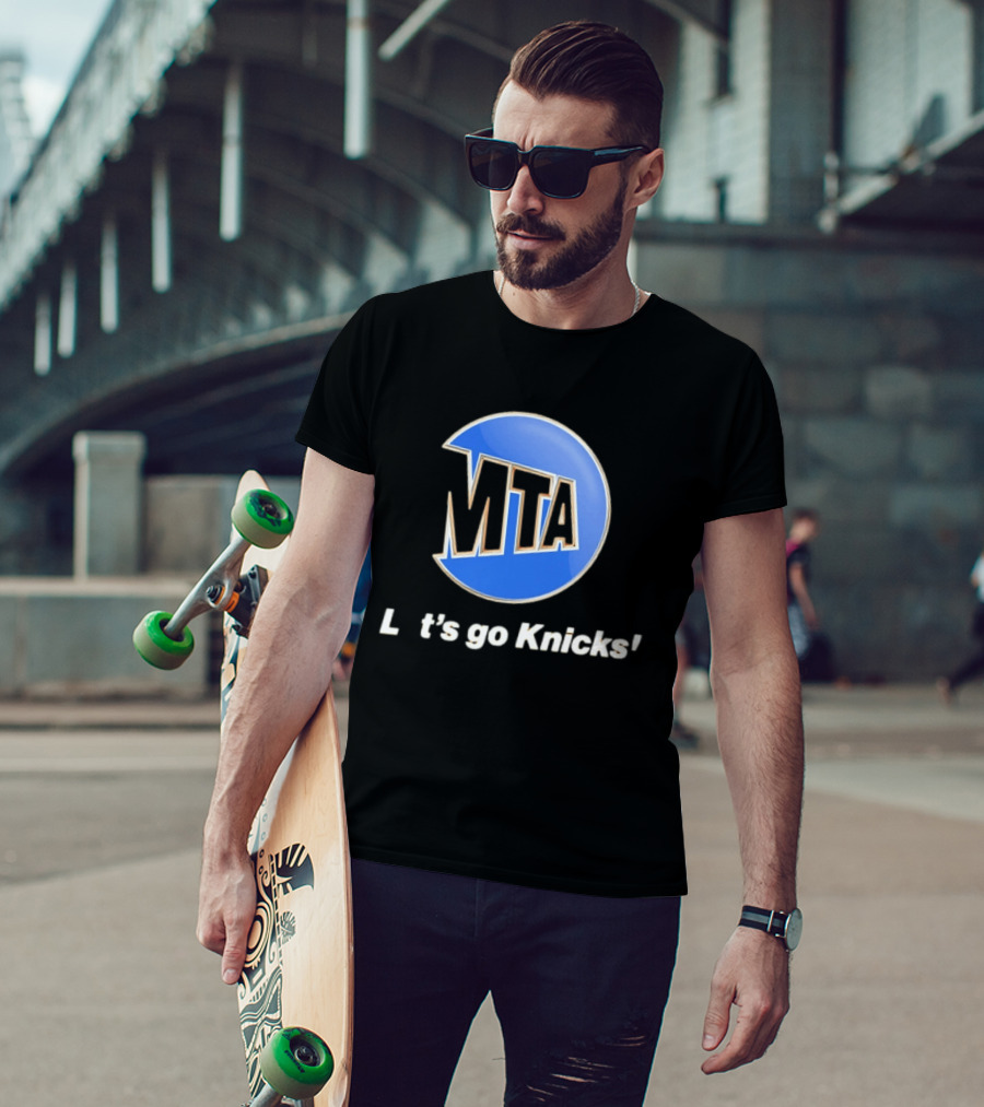 New York Knicks MTA Let's Go Knicks T-Shirt