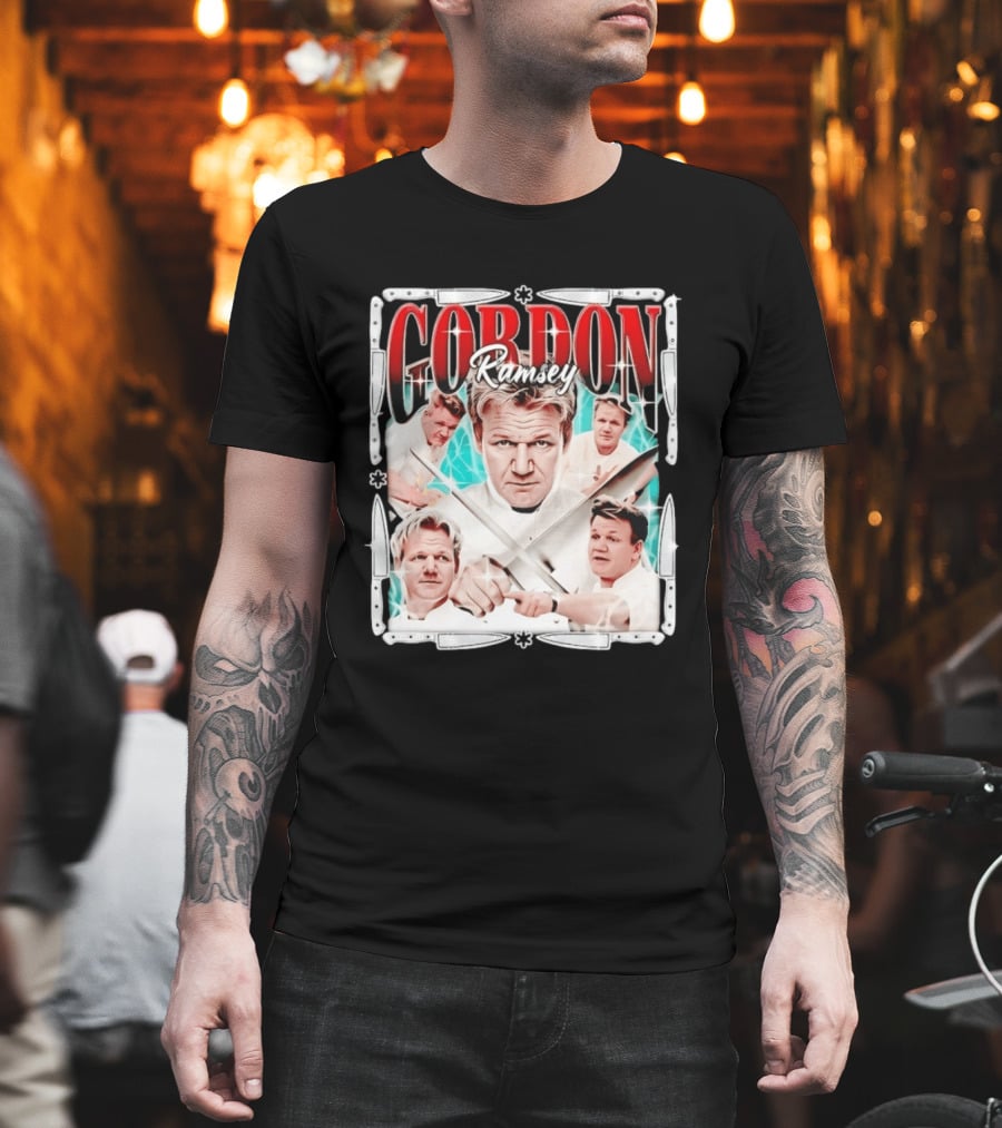 Gordon Ramsay Culinary Legend Chef Cooking Iconic Expressions T-Shirt