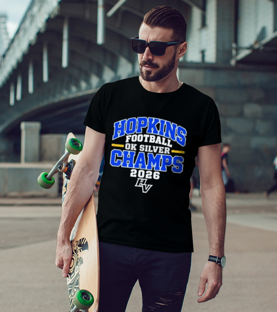 Hopkins Football OK Silver Champs 2026 HV T-Shirt