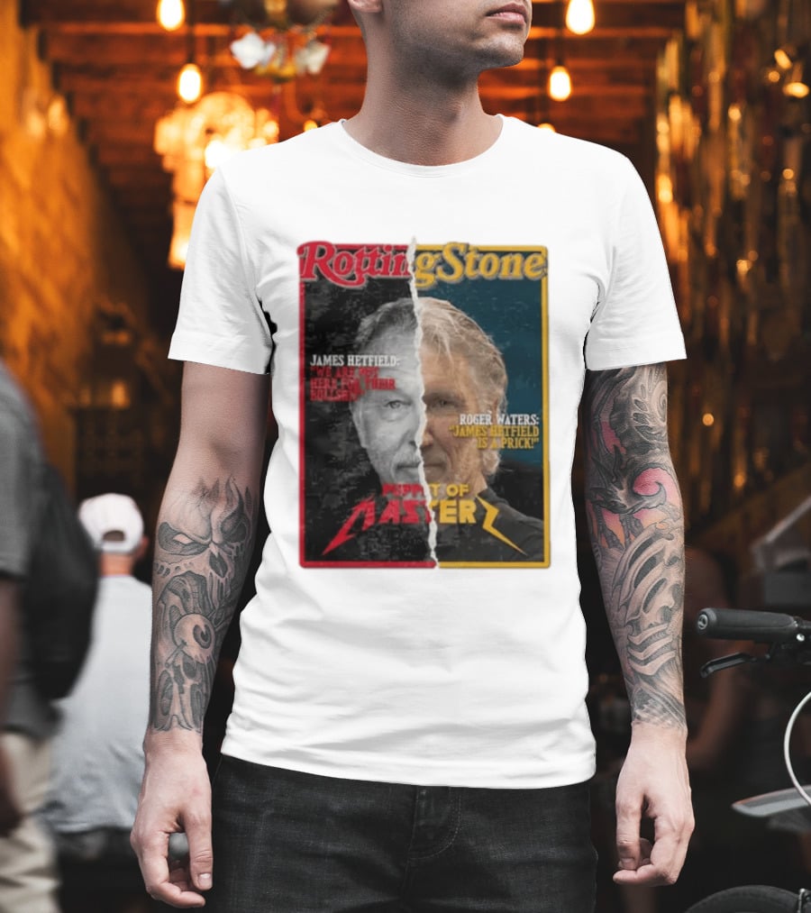 Rotting Stone James Hetfield Roger Waters Puppet Of Master T-Shirt