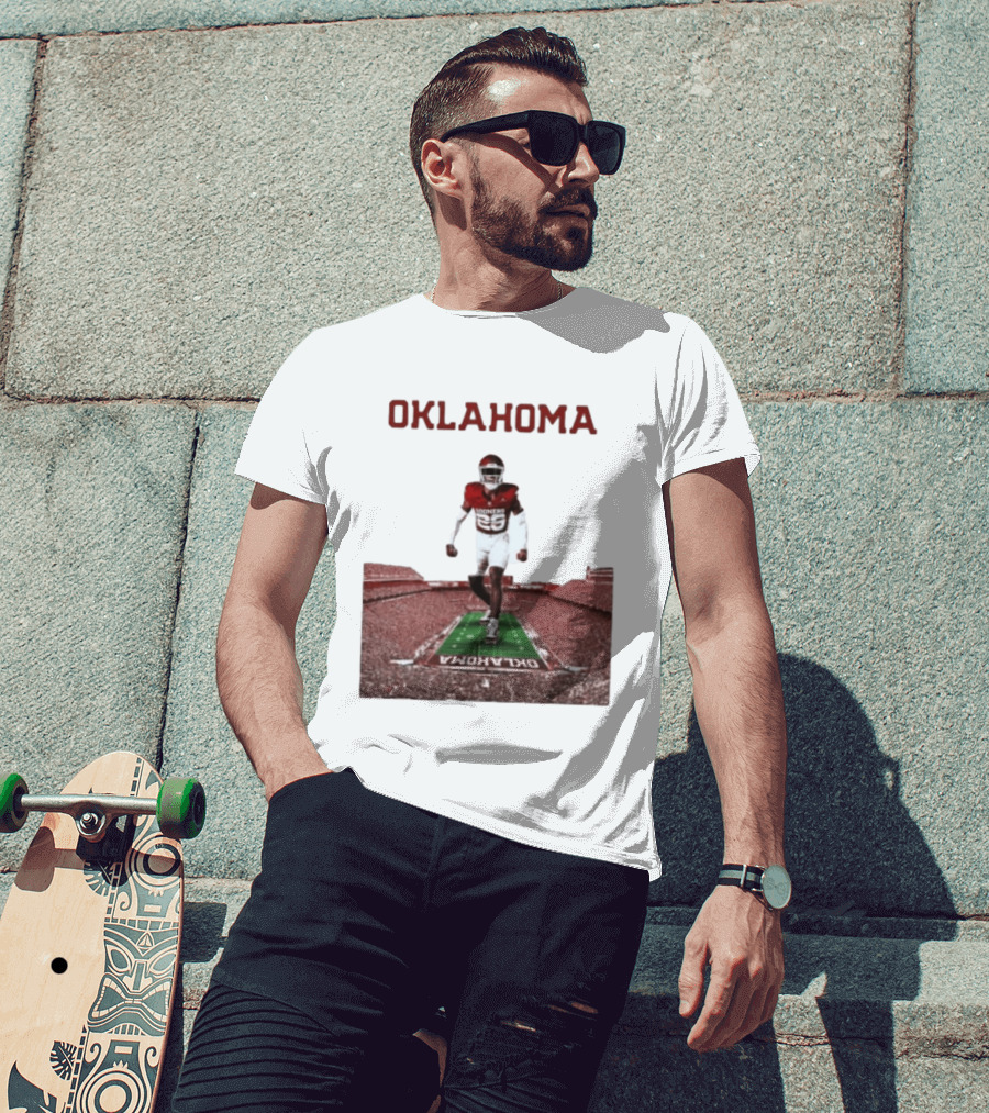 Oklahoma Sooners 2026 Football Media Guide No 26 Stadium Run T-Shirt