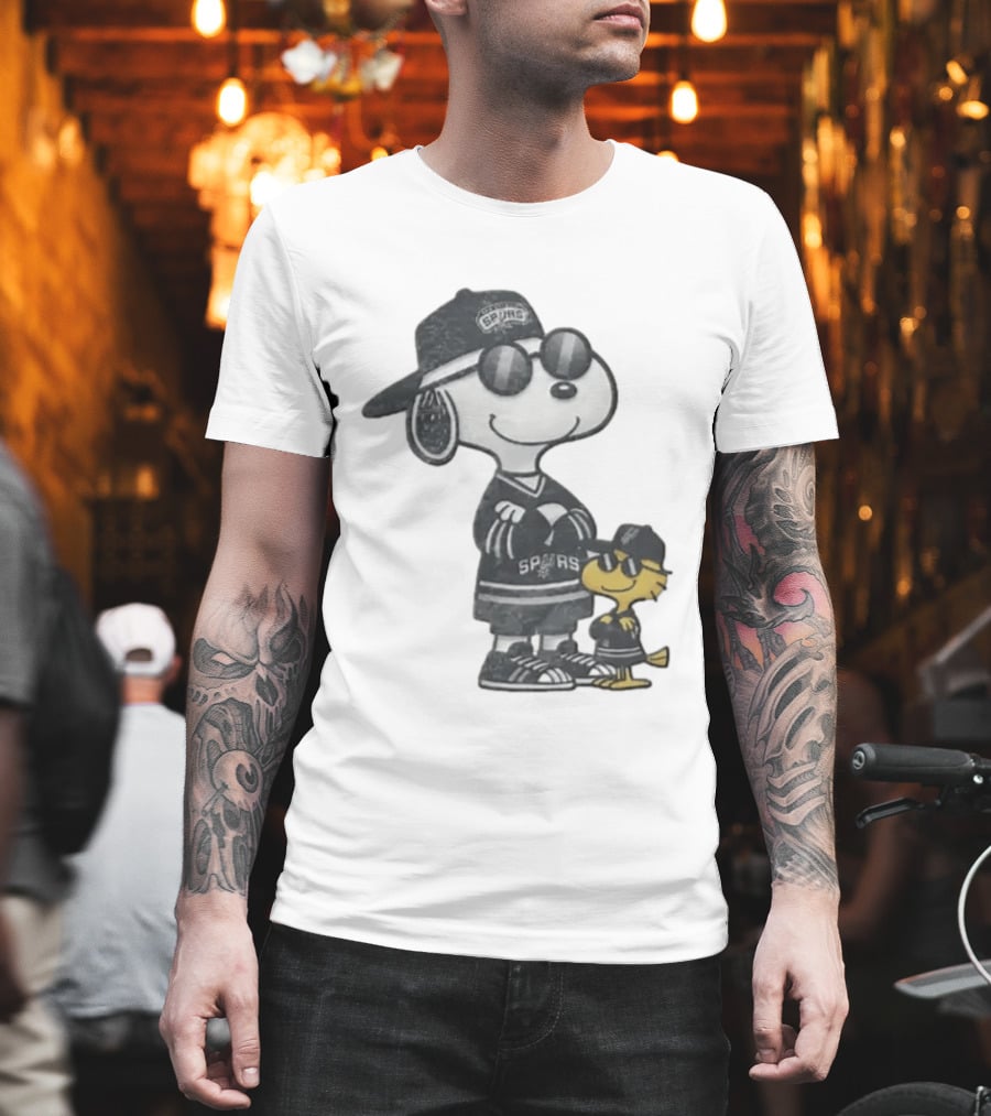 Snoopy Woodstock San Antonio Spurs NBA Fans T-Shirt