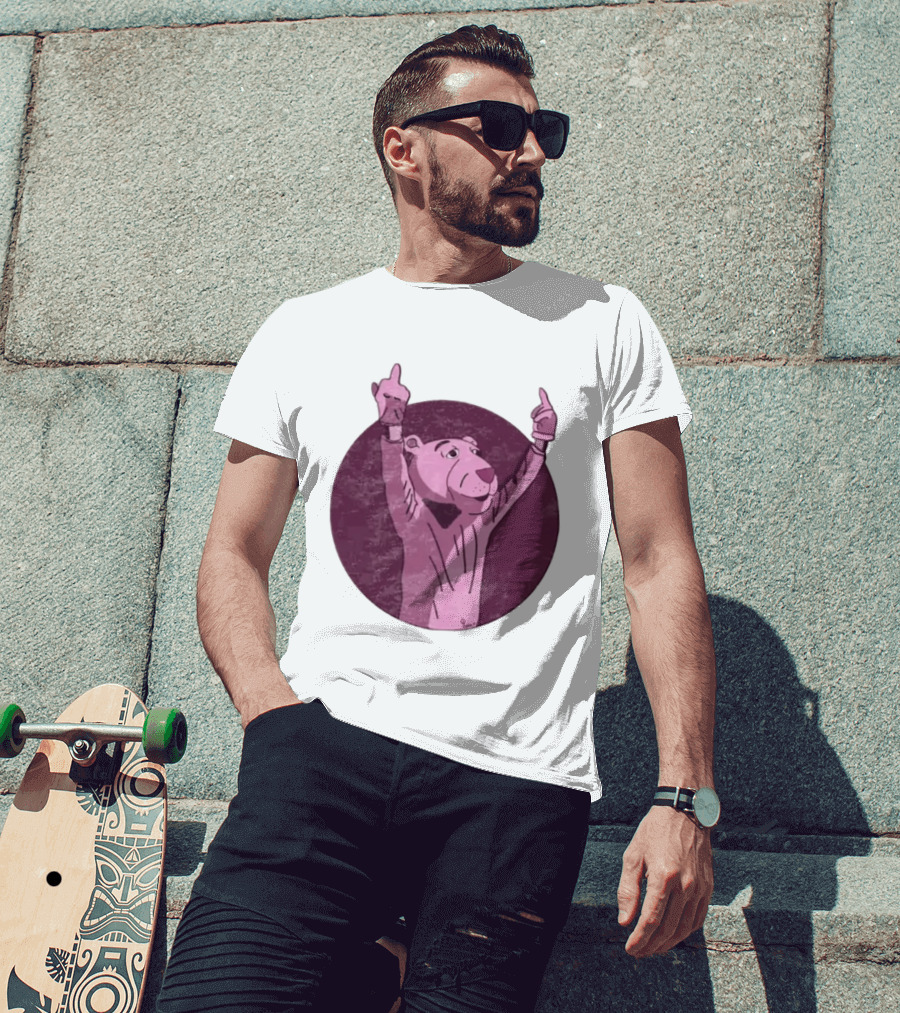 The Pink Panther Middle Finger By Lluvia T-Shirt