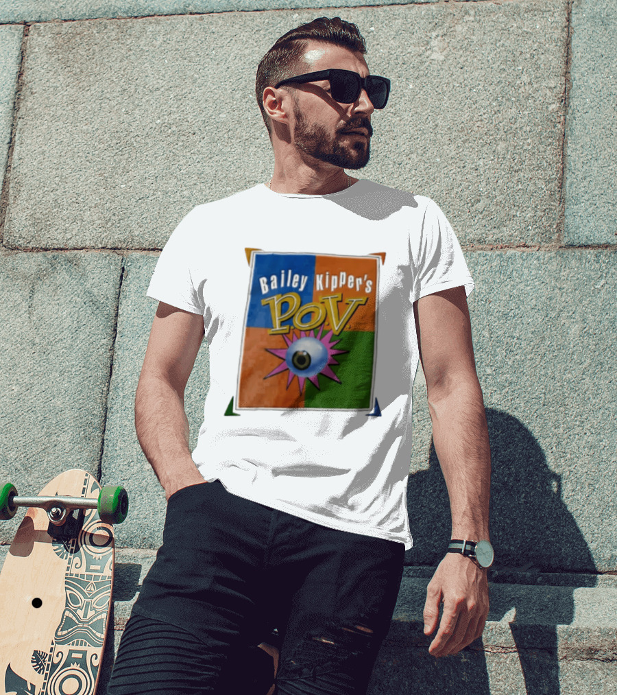 Bailey Kipper's POV Eyeball Pink Spikes Colorful T-Shirt