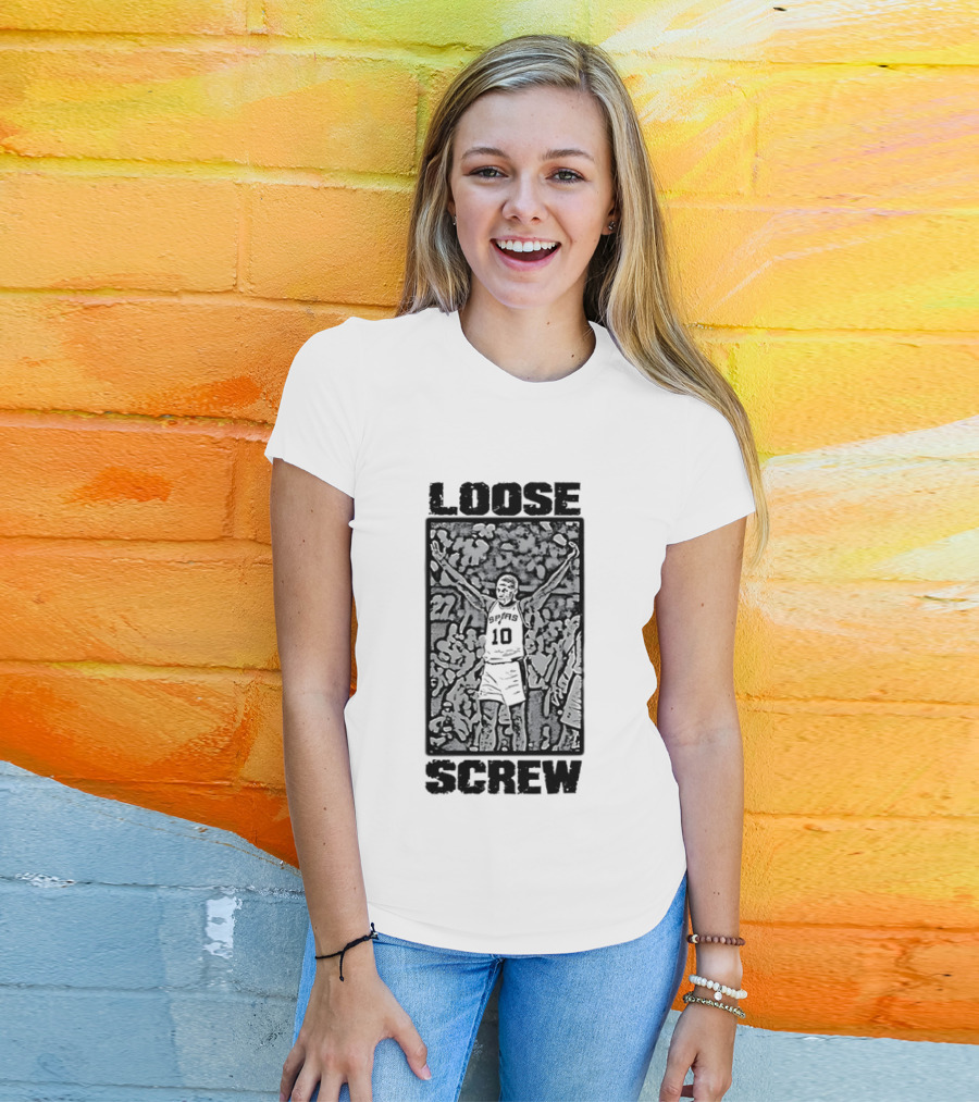 Dennis Rodman Loose Screw San Antonio Spurs 10 T-Shirt