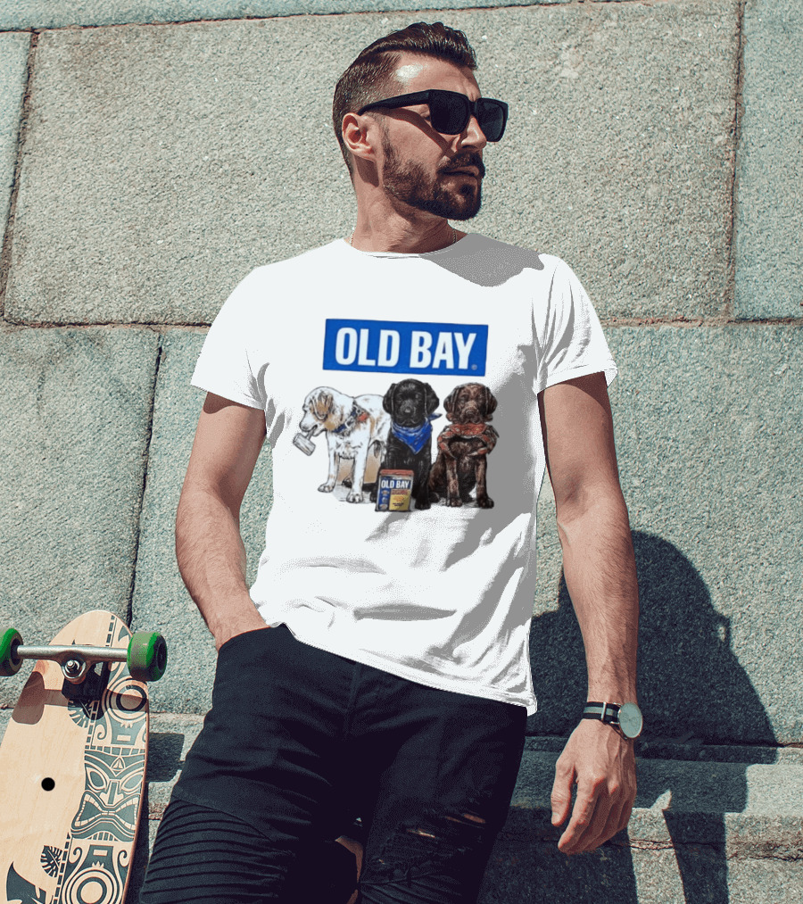 Old Bay Seasoning Labrador Puppies Trio T-Shirt