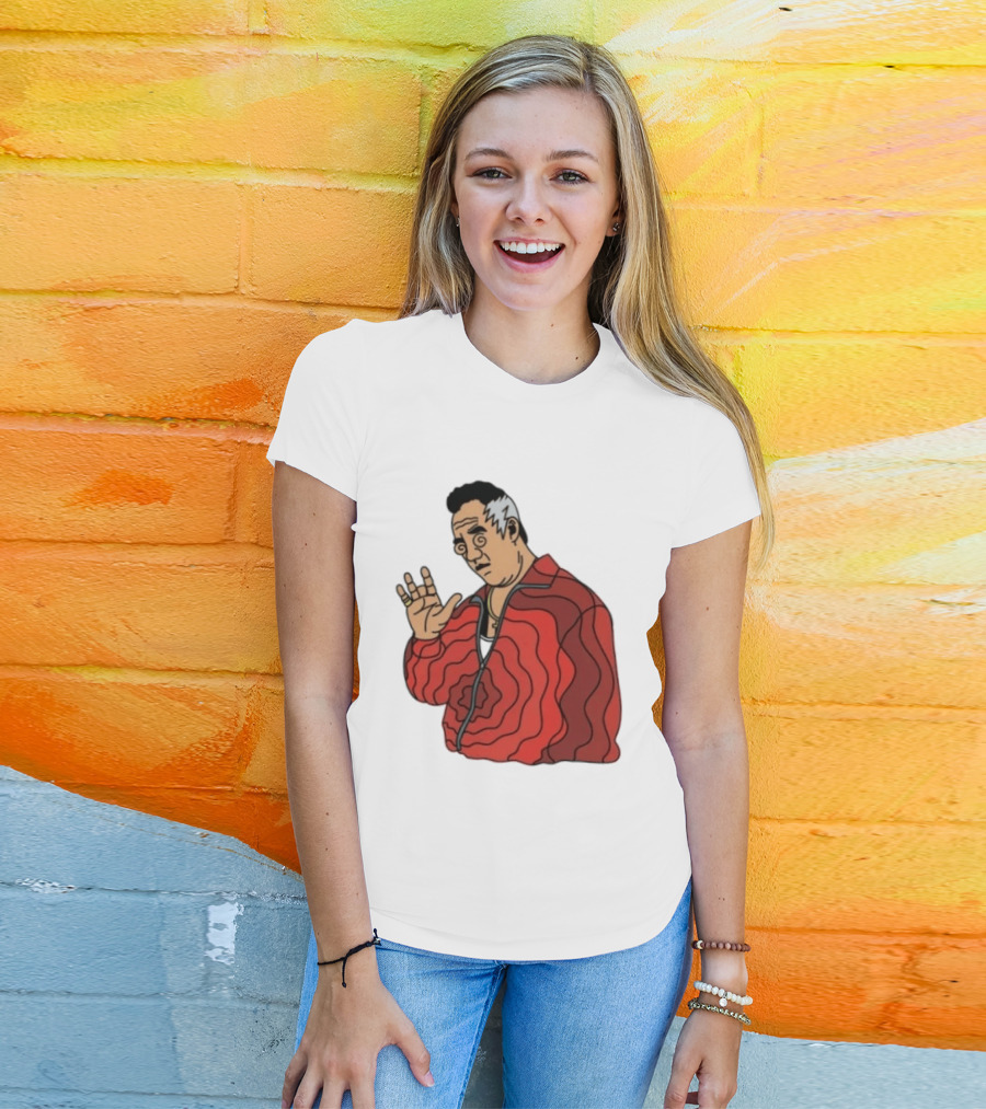 Paulie Gualtieri The Sopranos Red Swirl Pattern Jacket T-Shirt