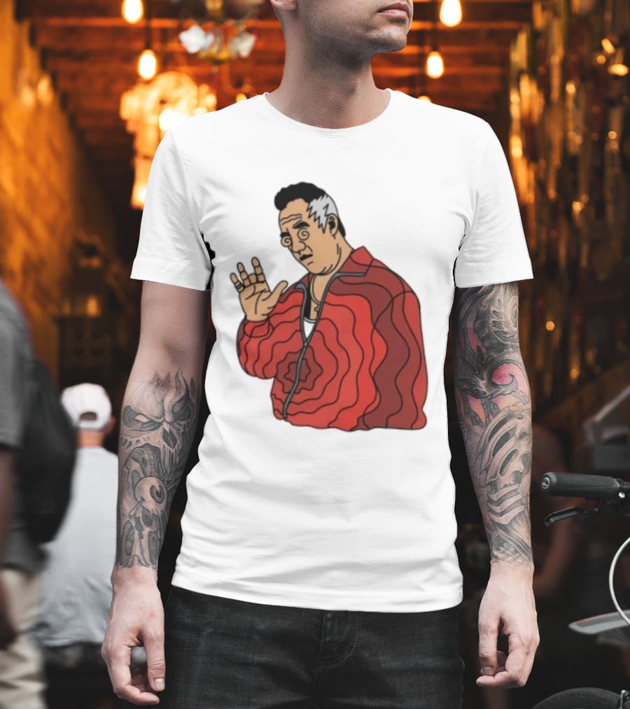 Paulie Gualtieri The Sopranos Red Swirl Pattern Jacket T-Shirt