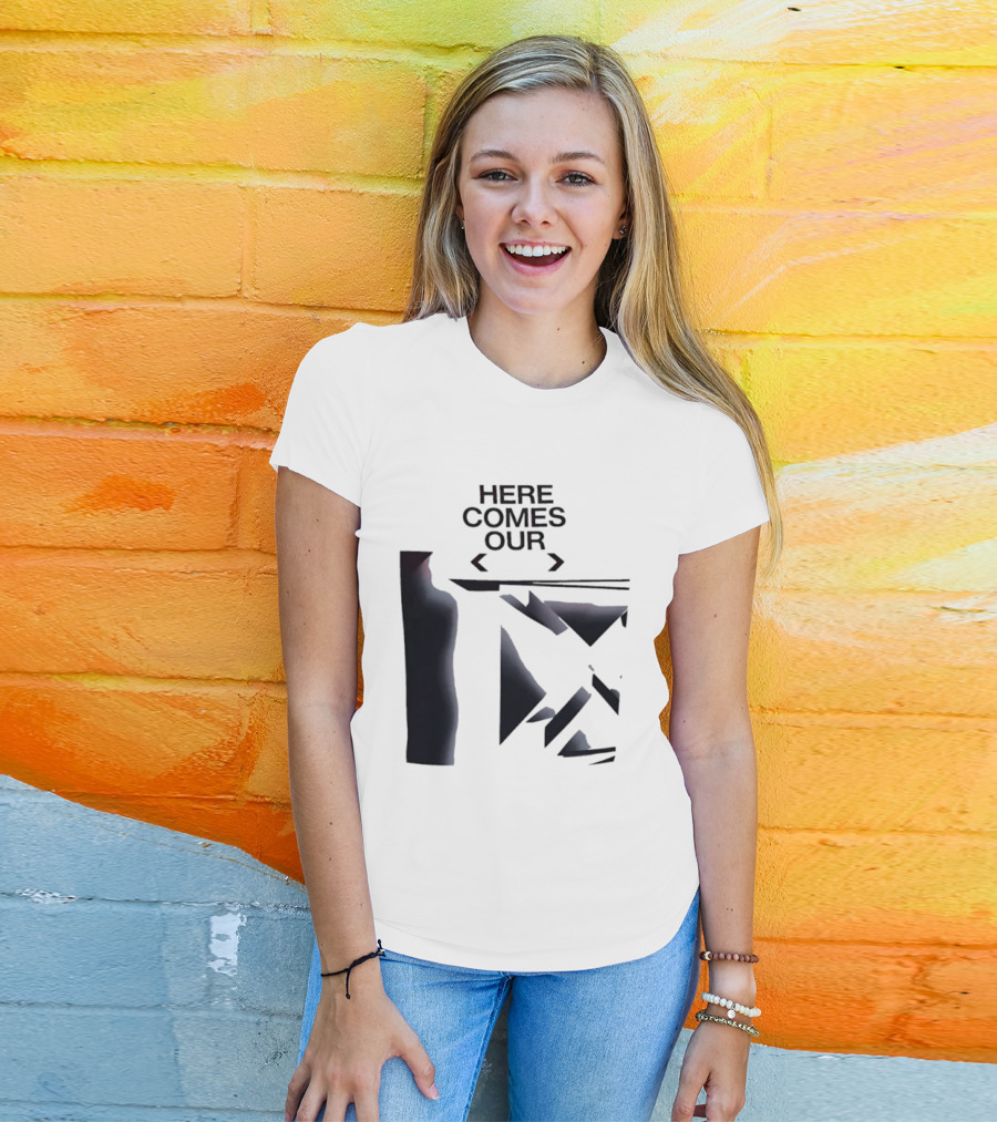 Here Comes Our Geometric Minimalist T-Shirt