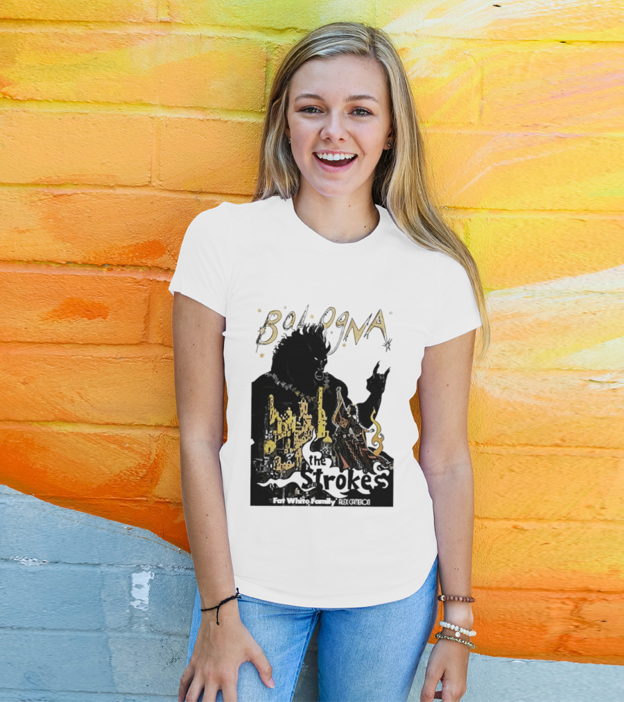 Bologna Concert The Strokes Fat White Family Alex Cameron Unipol Arena T-Shirt