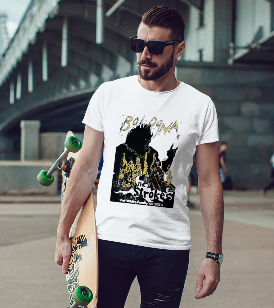 Bologna Concert The Strokes Fat White Family Alex Cameron Unipol Arena T-Shirt
