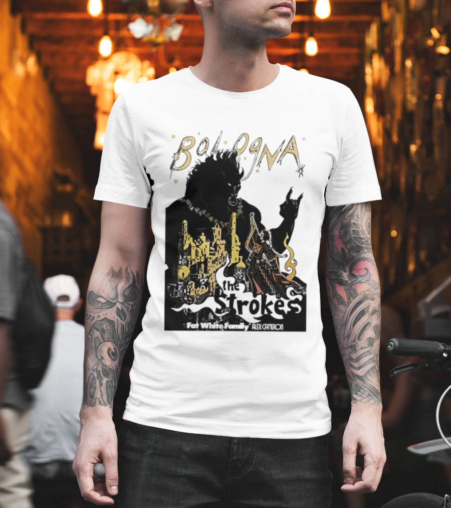Bologna Concert The Strokes Fat White Family Alex Cameron Unipol Arena T-Shirt