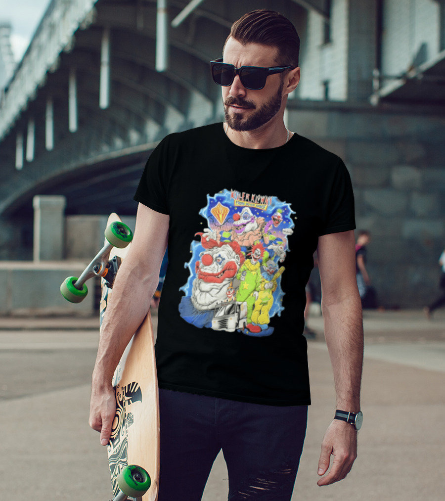 Killer Klowns From Outer Space Scary Clowns Ice Cream Truck T-Shirt