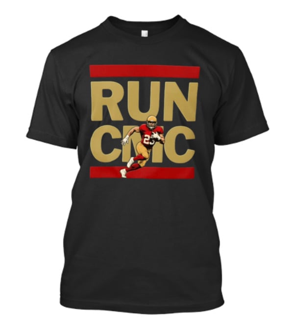 RUN CMC San Francisco 49ers Football Player Number 23 T-Shirt