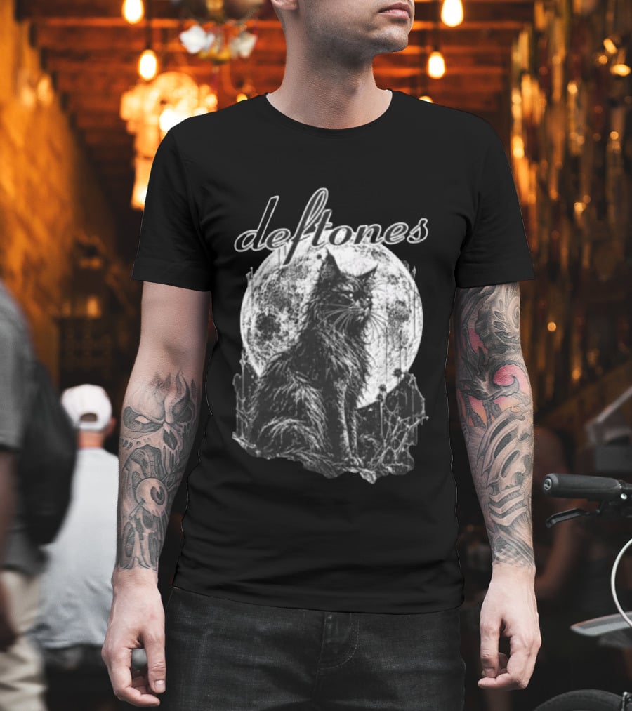 Deftones Cat Moon Essential New T-Shirt