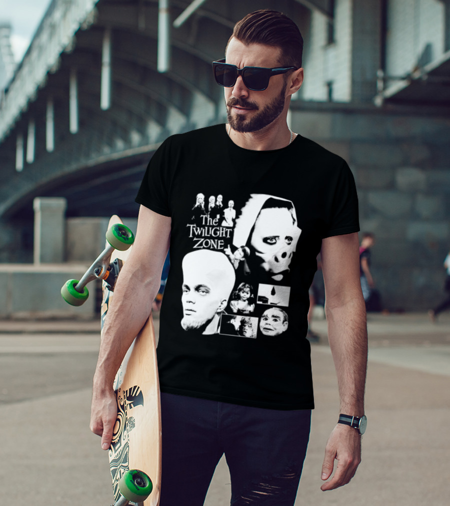 The Twilight Zone Rod Serling Sci Fi Collage T-Shirt