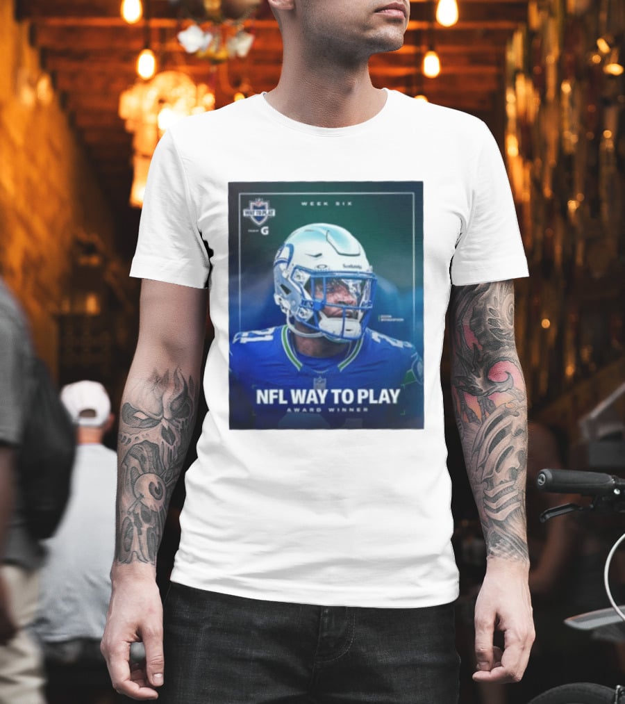 NFL Way To Play Devon Witherspoon Seattle Seahawks Week Six Award Winner T-Shirt