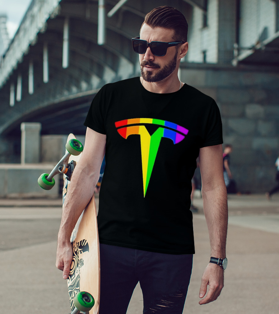 LGBT Rainbow Tesla T-Shirt
