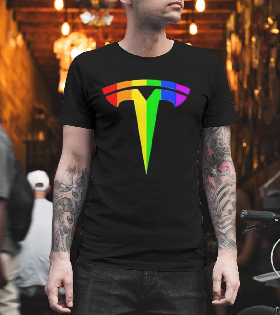 LGBT Rainbow Tesla T-Shirt
