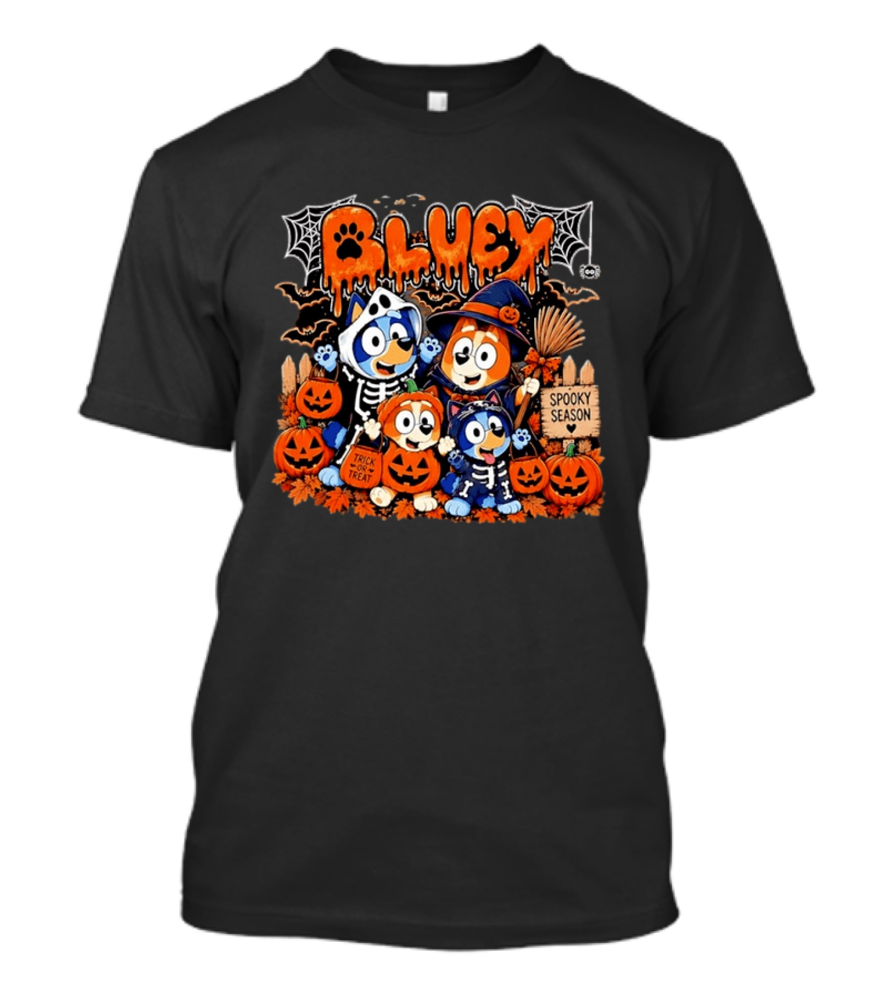 Bluey Halloween With Friends Trick Or Treat Spooky Season T-Shirt