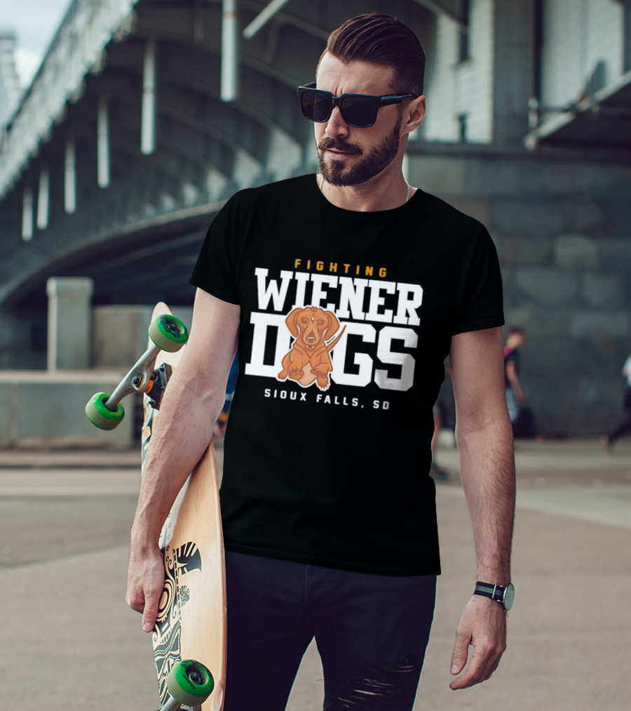Fighting Wiener Dogs Sioux Falls SD Dachshund T-Shirt