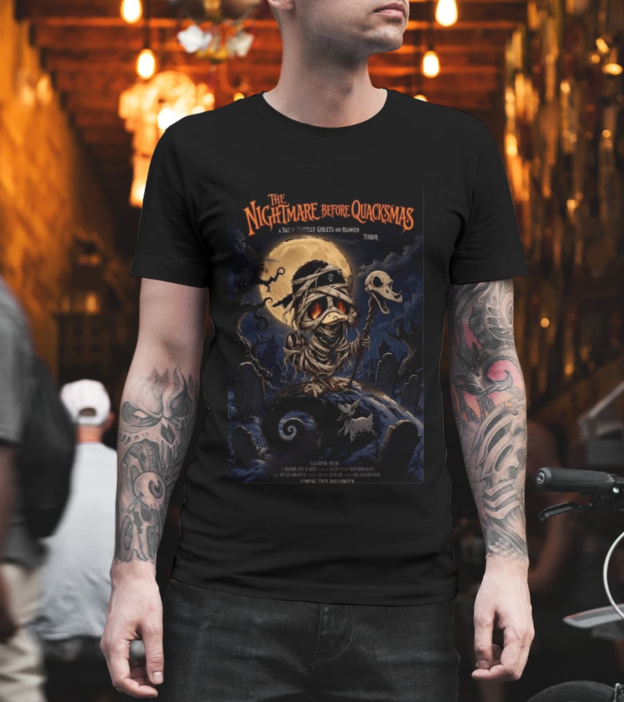 The Nightmare Before Quackmas A Tale Of Ghostly Giblets And Hiloween Terror T-Shirt