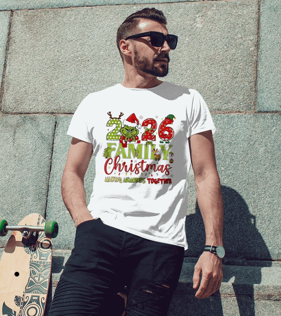 The Grinch 2026 Family Christmas Making Memories Together T-Shirt