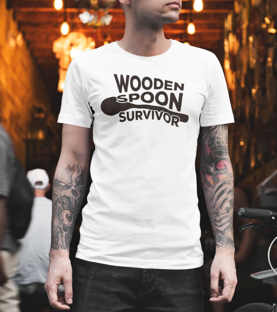 Wooden Spoon Survivor Cooking Baking Kitchen Humor T-Shirt