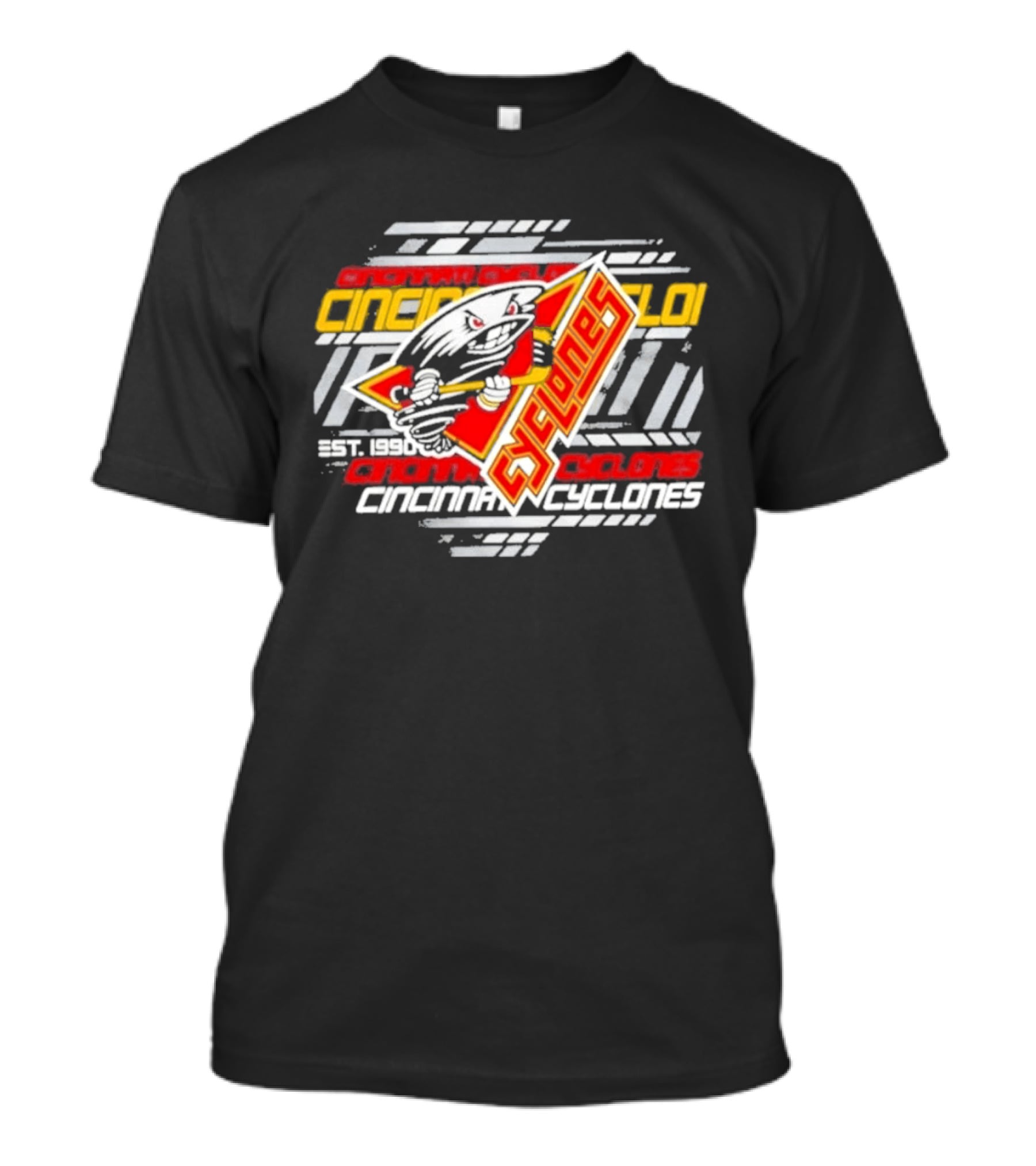 Cincinnati Cyclones 1990 ECHL Cyclones Hockey Alternate T-Shirt