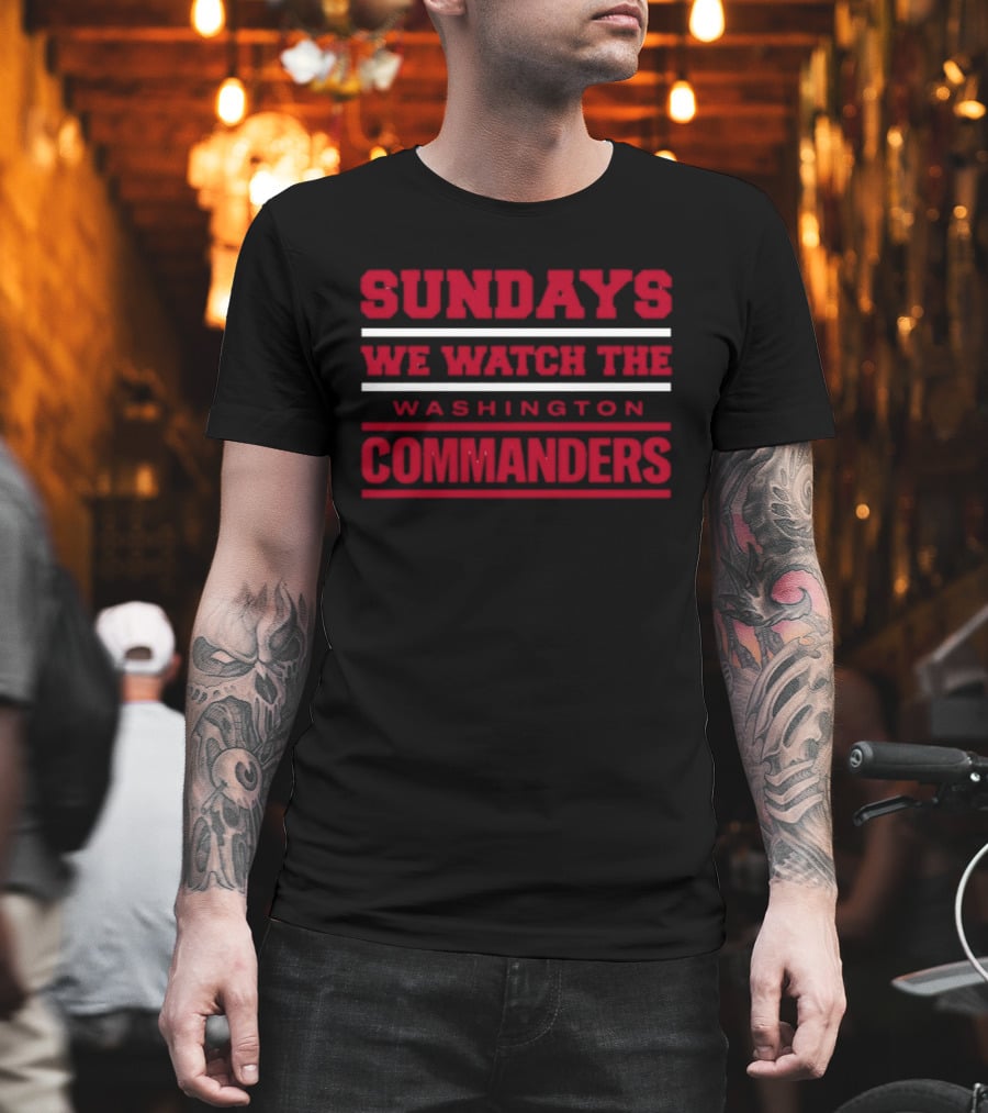 Sundays We The Washington Commanders T-Shirt