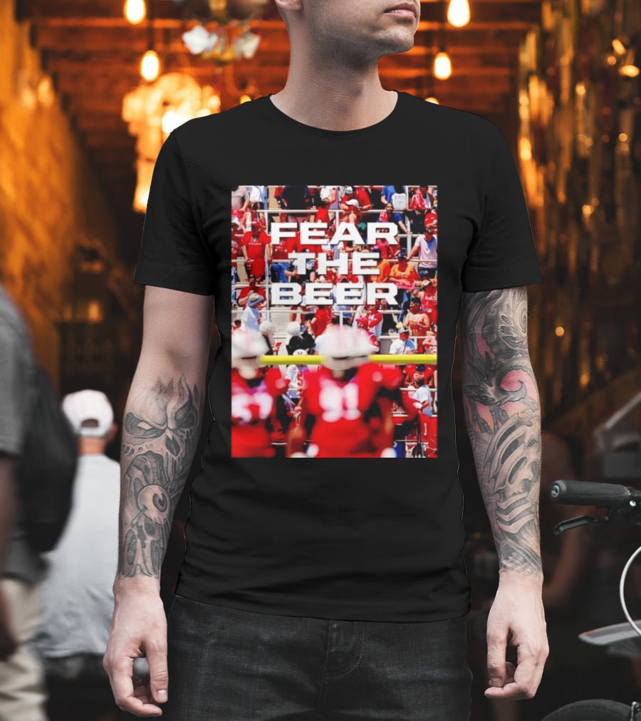 Fear The Beer Football Tailgate Stadium Crowd T-Shirt