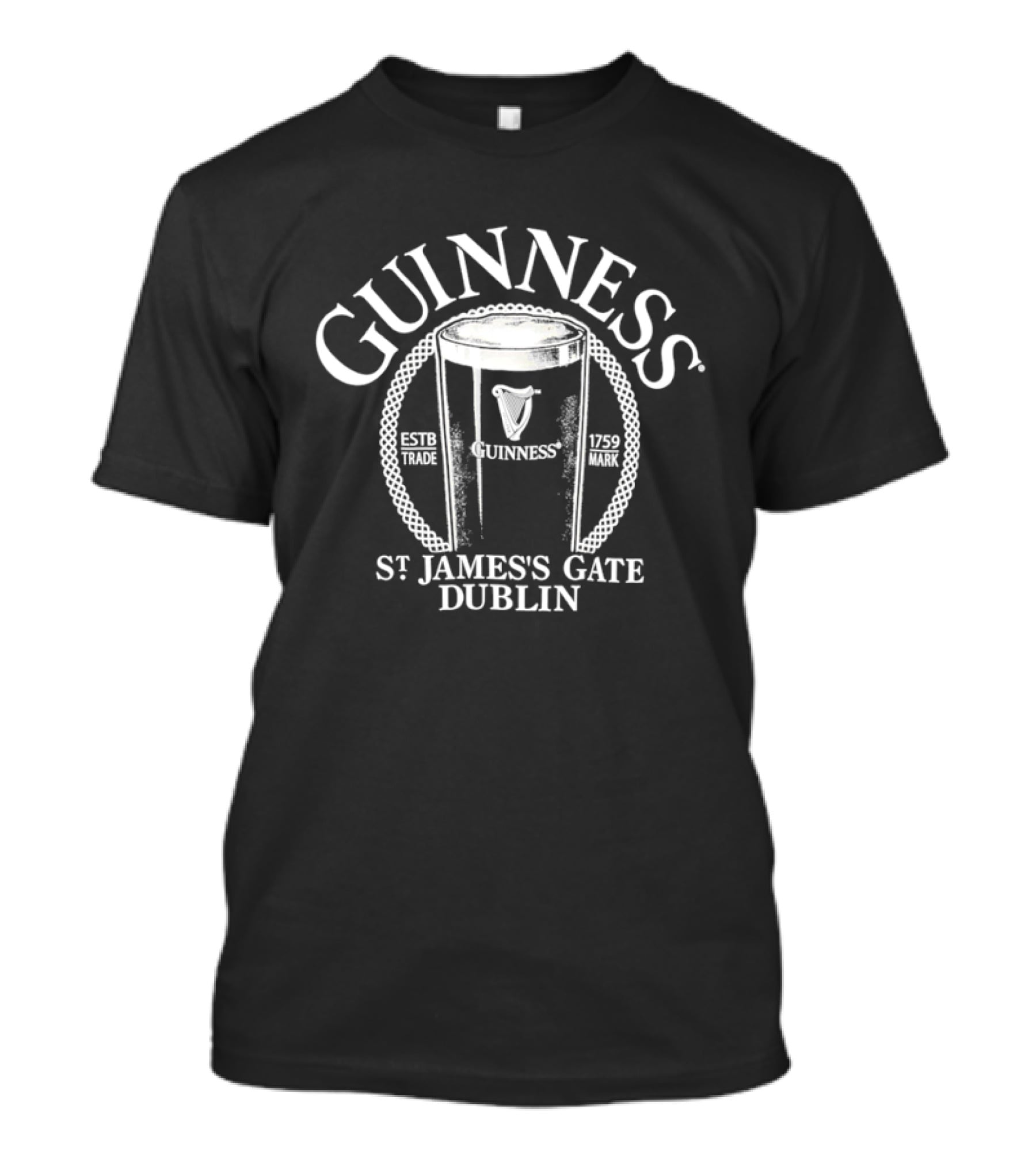 Guinness St James's Gate Dublin Established 1759 Pint T-Shirt