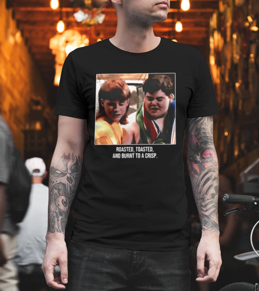 Roasted Toasted And Burnt To A Crisp Camping Meme T-Shirt