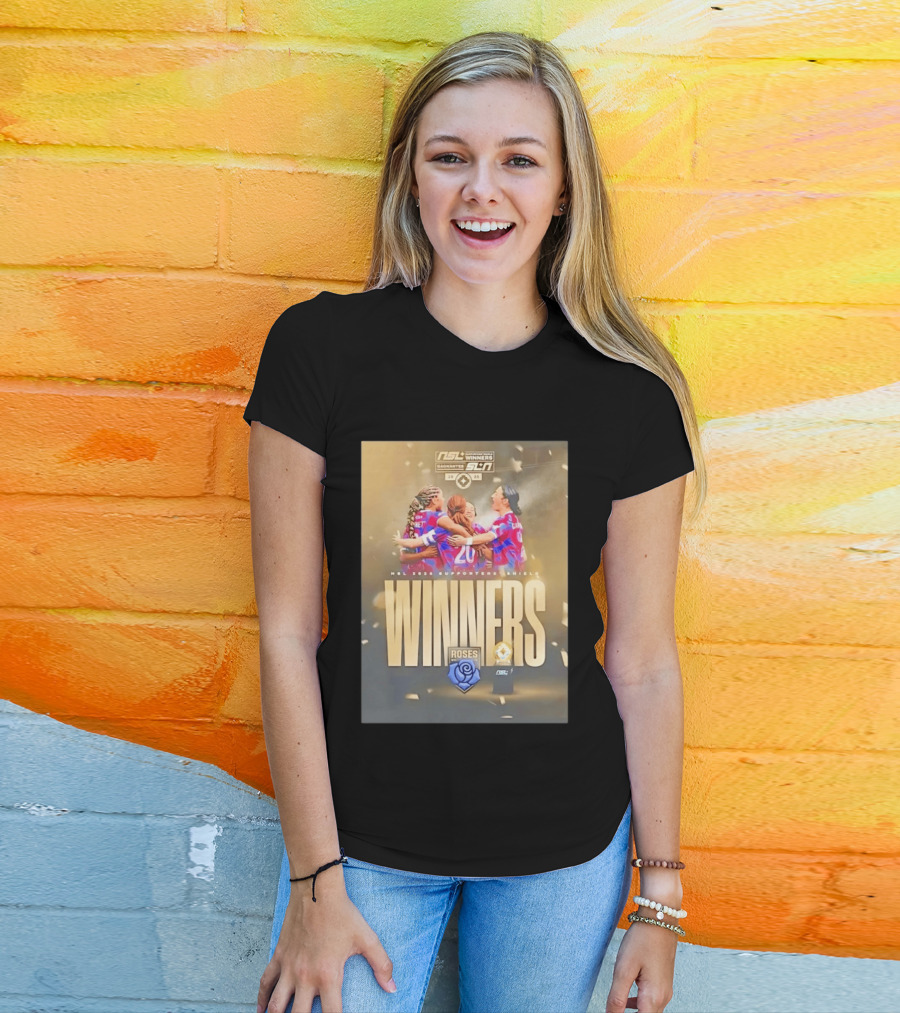 Roses MTL FC 2026 NSL Supporters' Shield Winners Celebration Team Unity T-Shirt
