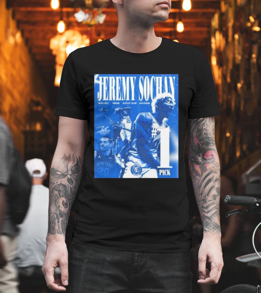 Jeremy Sochan No. 1 Pick 2026 NBA G League Draft Texas Legends T-Shirt