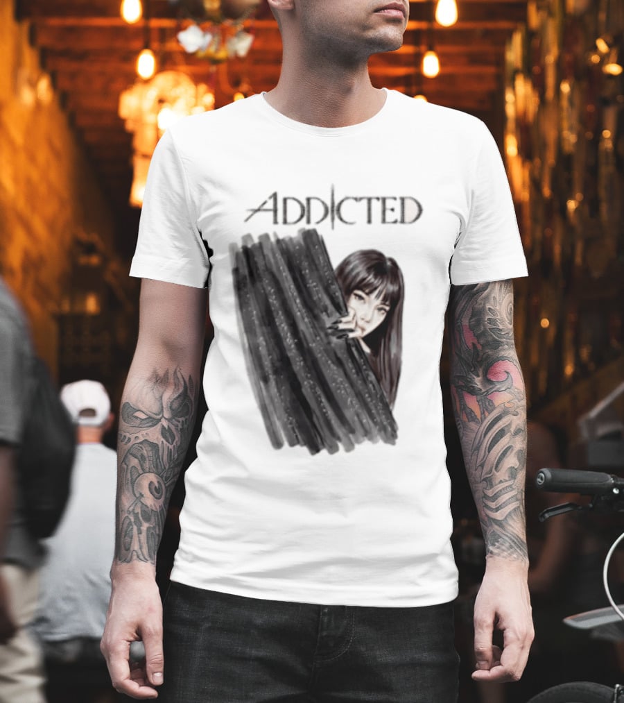 Addicted Dark Aesthetic Woman Steph Blum Mysterious Attraction T-Shirt